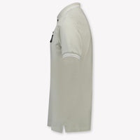 Stone Island Kids Boys Polo In Light Gray