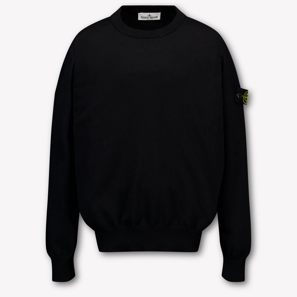 Stone Island Kids Boys Sweater In Black