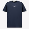 Stone Island Kinder Jongens T-Shirt In Navy