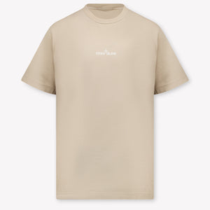 Stone Island Kids Boys T-Shirt In Sand