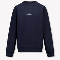Stone Island Kids Boys Sweater In Navy