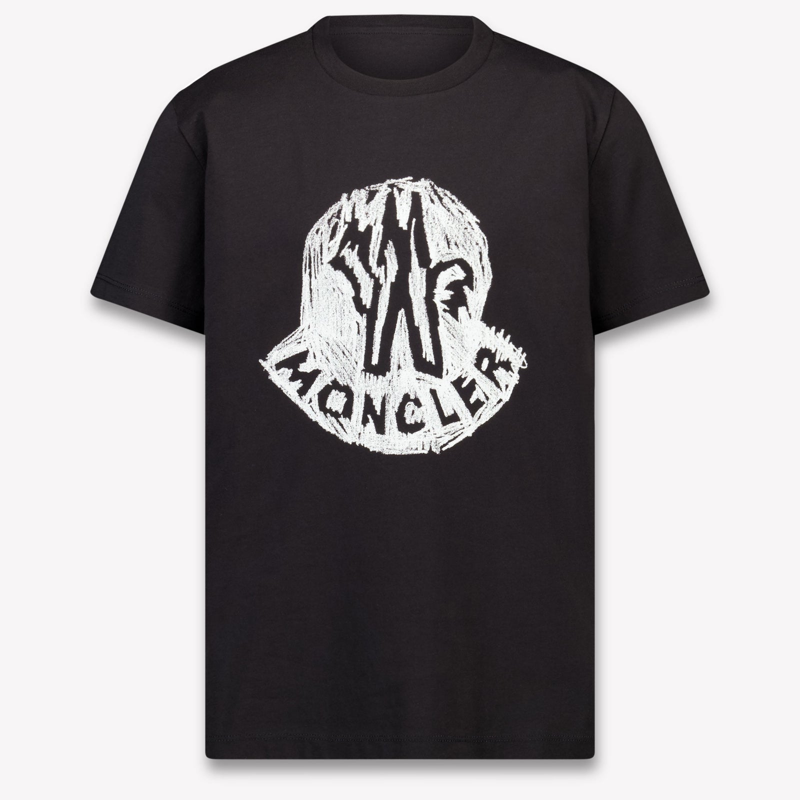 Moncler Kinder Jongens T-Shirt In Zwart