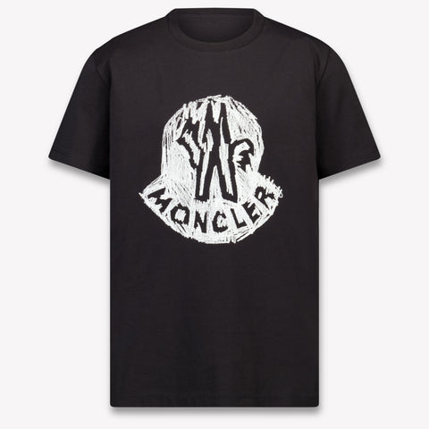 Moncler Kinder Jongens T-Shirt In Zwart