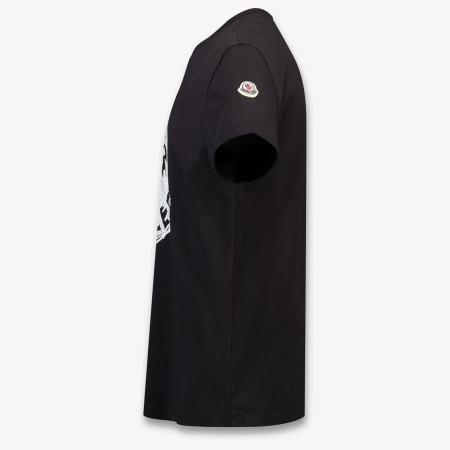 Moncler Kinder Jongens T-Shirt In Zwart