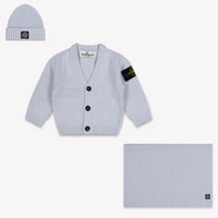 Stone Island Baby Jongens Setje In Licht Blauw