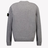 Stone Island Kids Boys Sweater In Anthracite