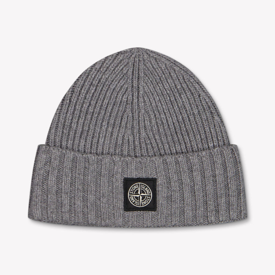 Stone Island Boys Beanie in Anthracite