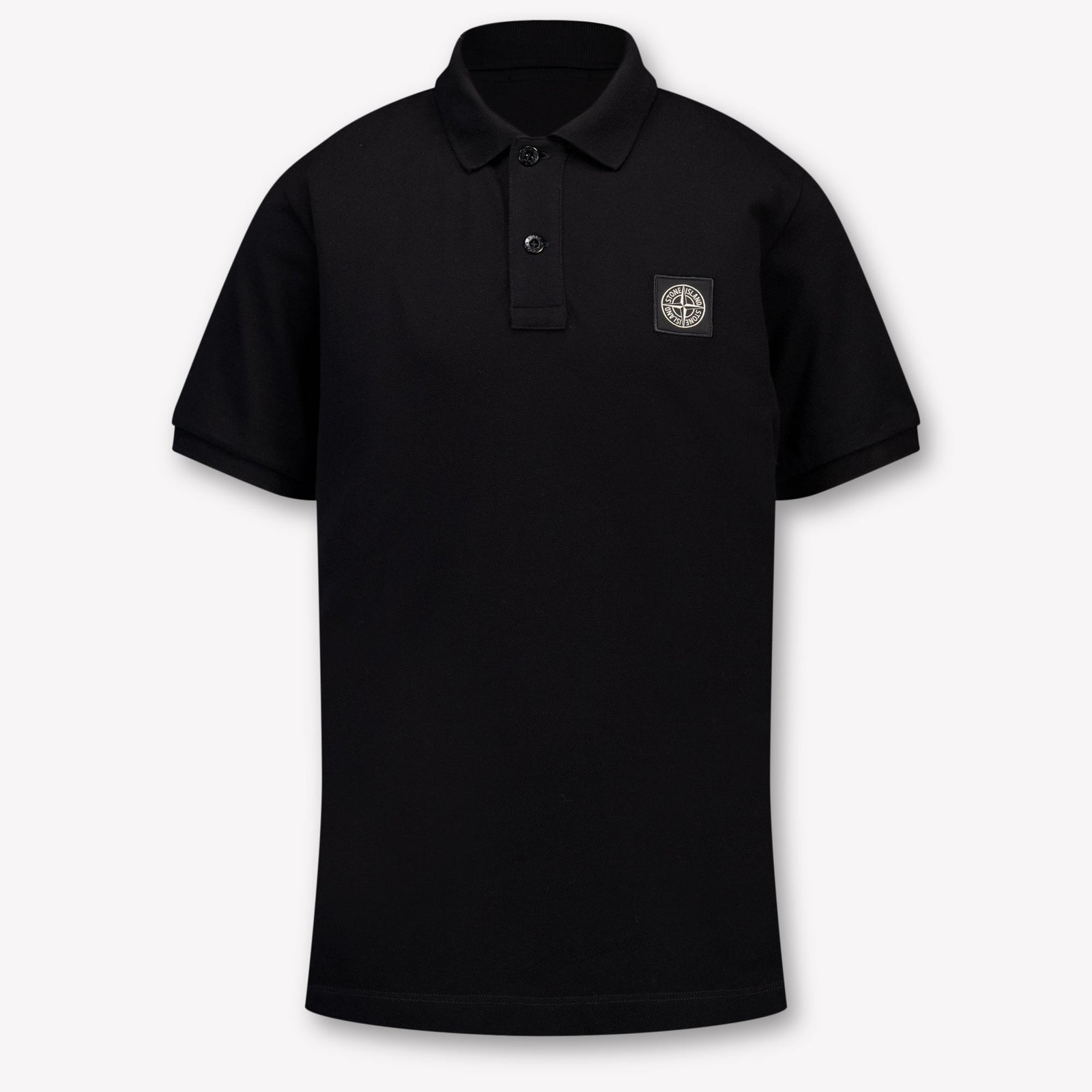 Stone Island Kids Boys Polo In Black