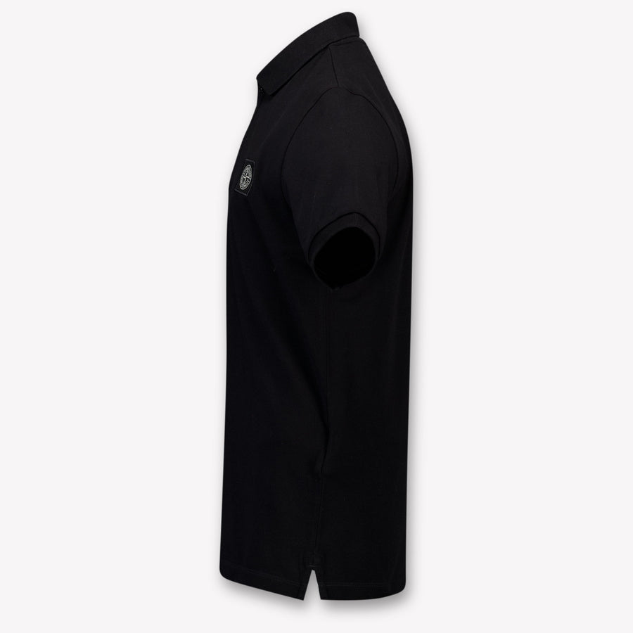 Stone Island Kinder Jongens Polo In Zwart