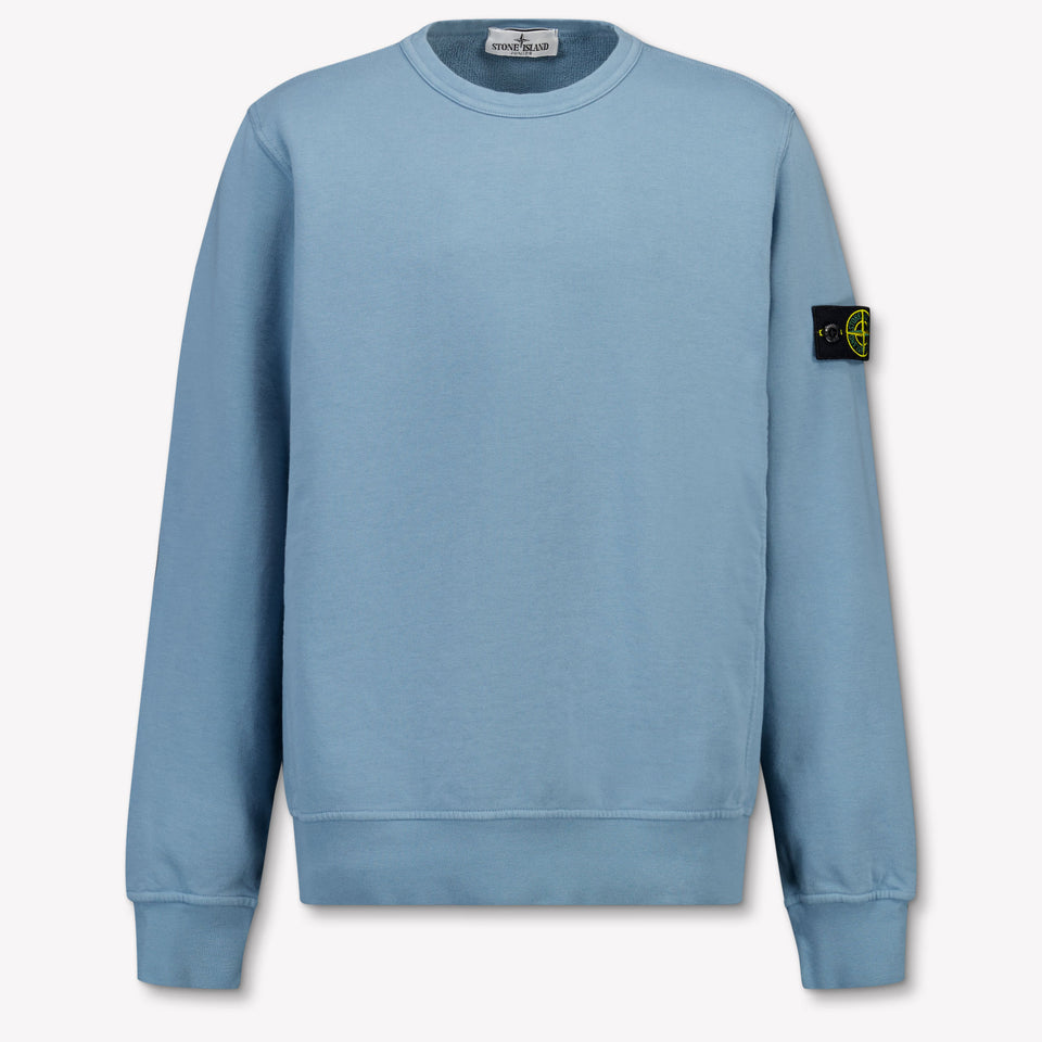 Stone Island Kids Boys Sweater In Light Blue
