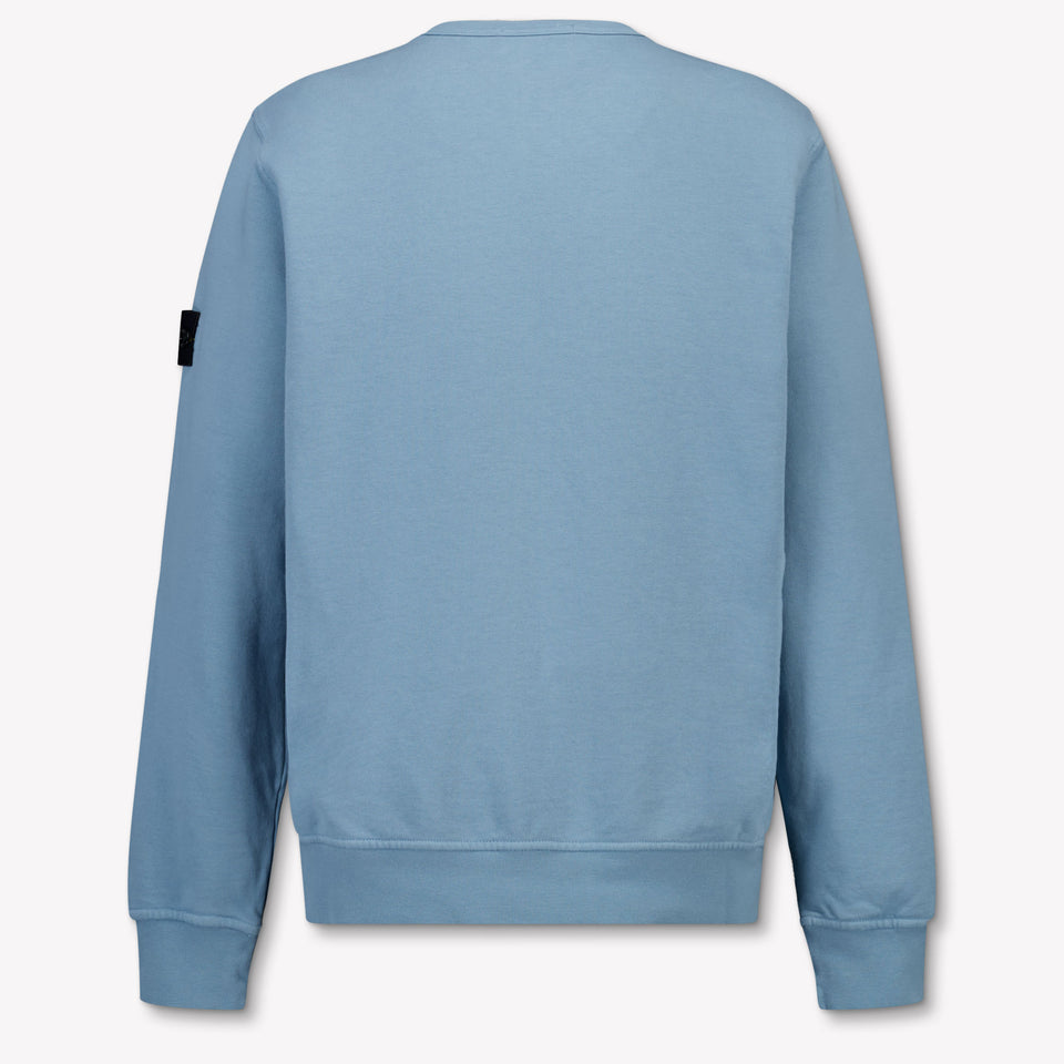 Stone Island Kids Boys Sweater In Light Blue