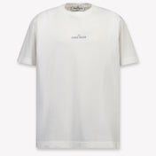 Stone Island Kids Boys T-Shirt In White