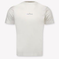 Stone Island Kinder Jongens T-Shirt In Wit