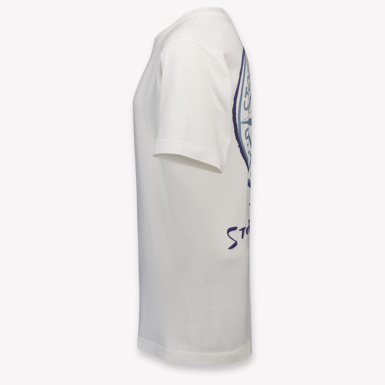 Stone Island Kinder Jongens T-Shirt In Wit