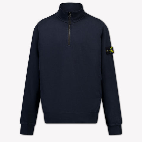 Stone Island Kids Boys Sweater In Navy
