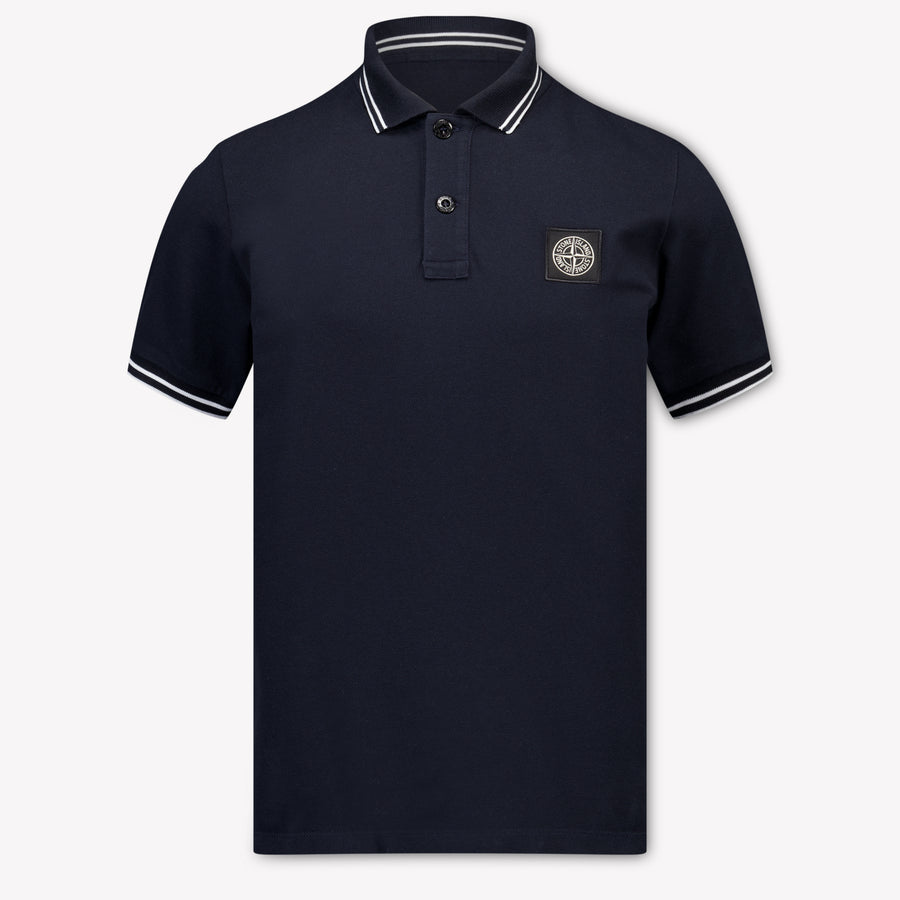 Stone Island Kids Boys Polo In Navy