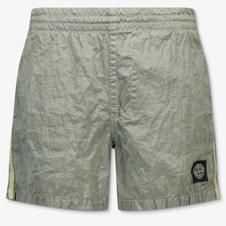 Stone Island Kids Boys Swimwear In Light Gray