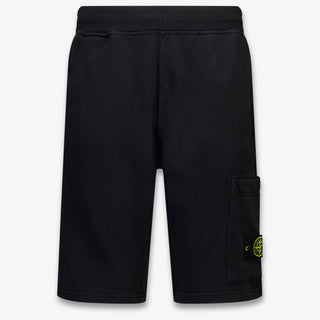 Stone Island Kinder Jongens Shorts In Zwart