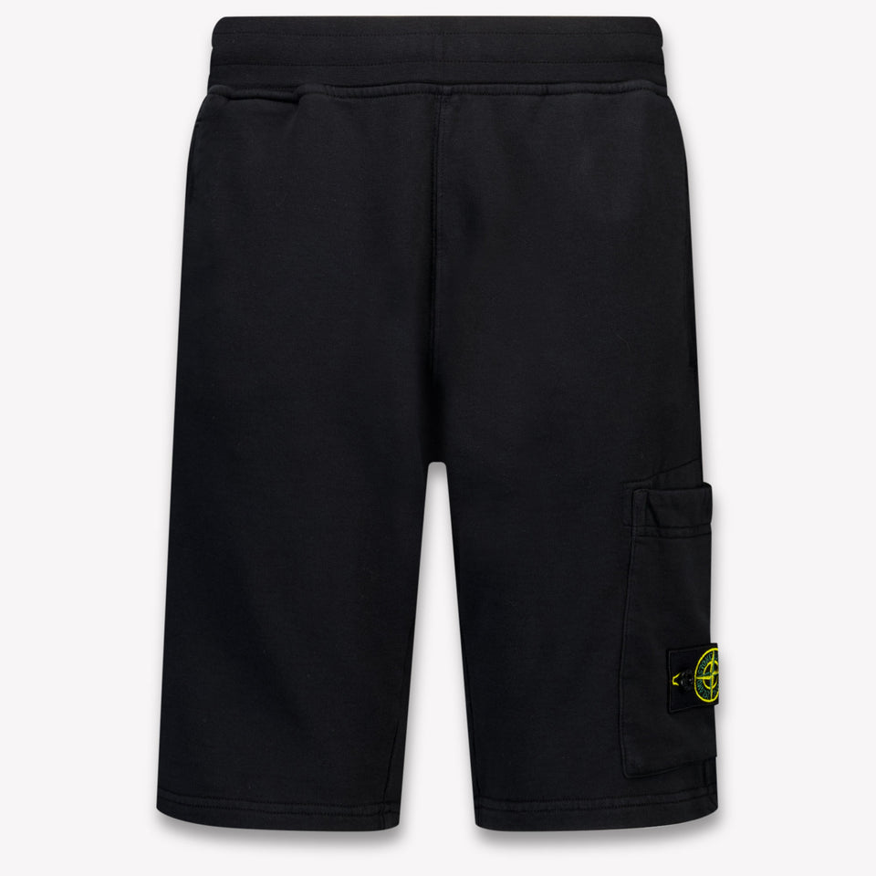 Stone Island Kids Boys Shorts In Black
