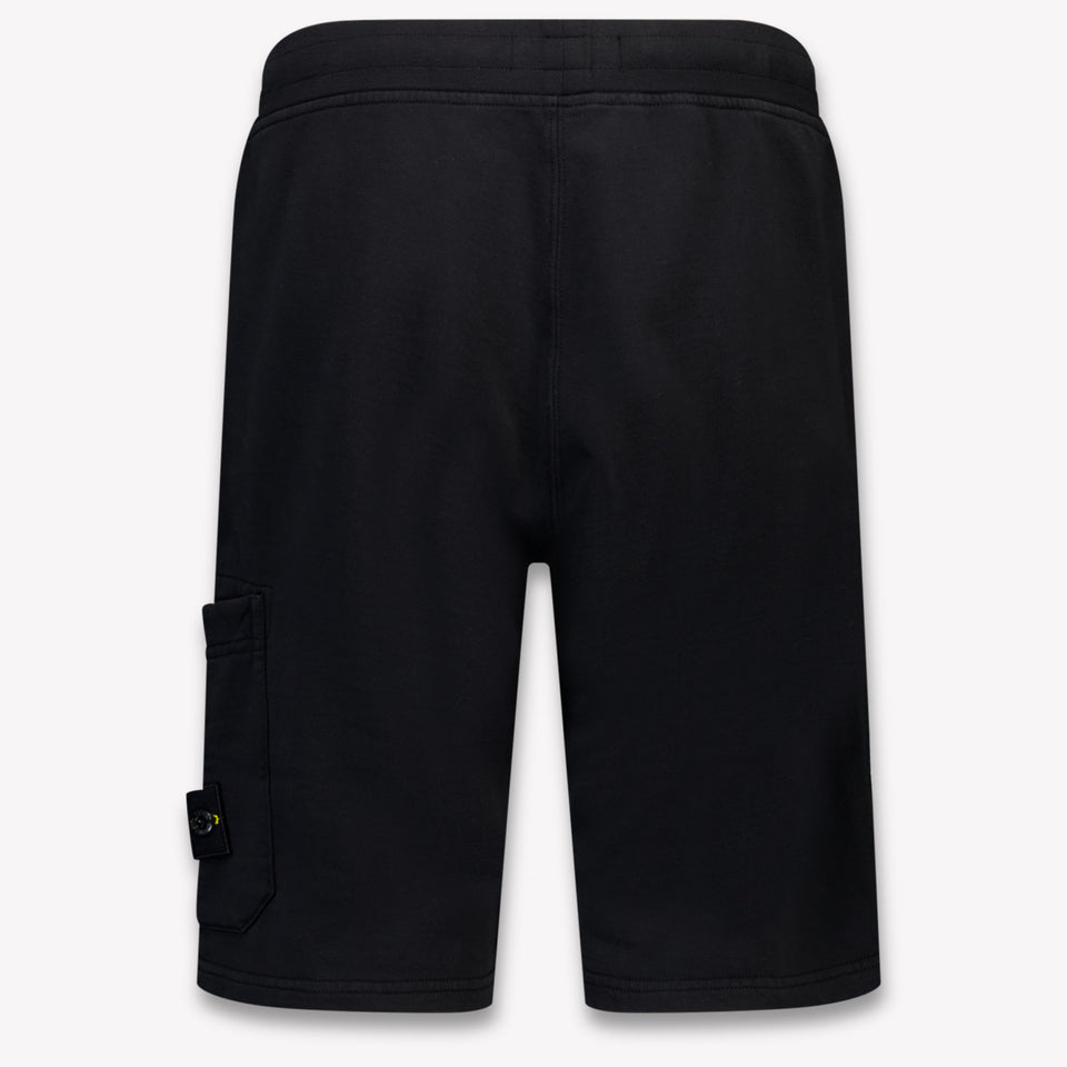 Stone Island Kids Boys Shorts In Black