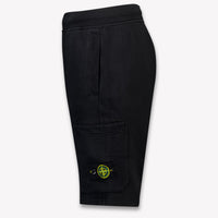 Stone Island Kinder Jongens Shorts In Zwart