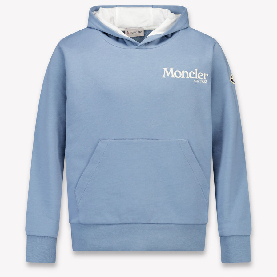 Moncler Kids Boys Sweater In Light Blue