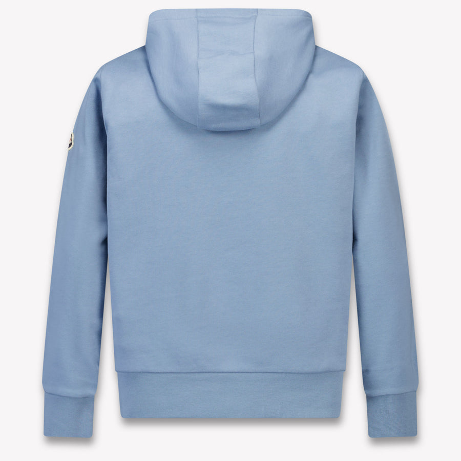 Moncler Kids Boys Sweater In Light Blue