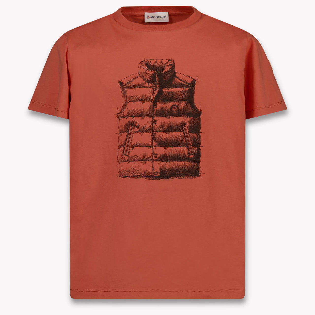 Moncler Kids Boys T-Shirt In Orange