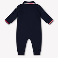 Moncler Baby Boys Playsuit In Navy