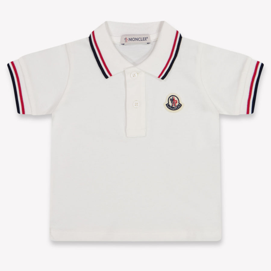 Moncler Baby Jongens Polo In Wit