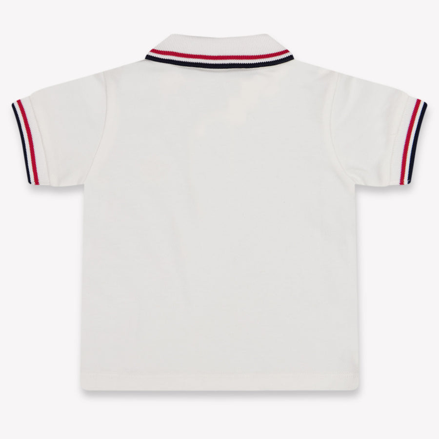 Moncler Baby Jongens Polo In Wit