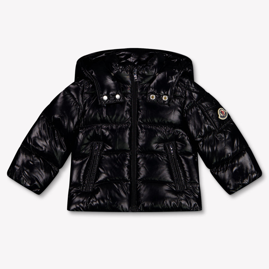 Moncler Maya Baby Jongens Winterjas In Zwart