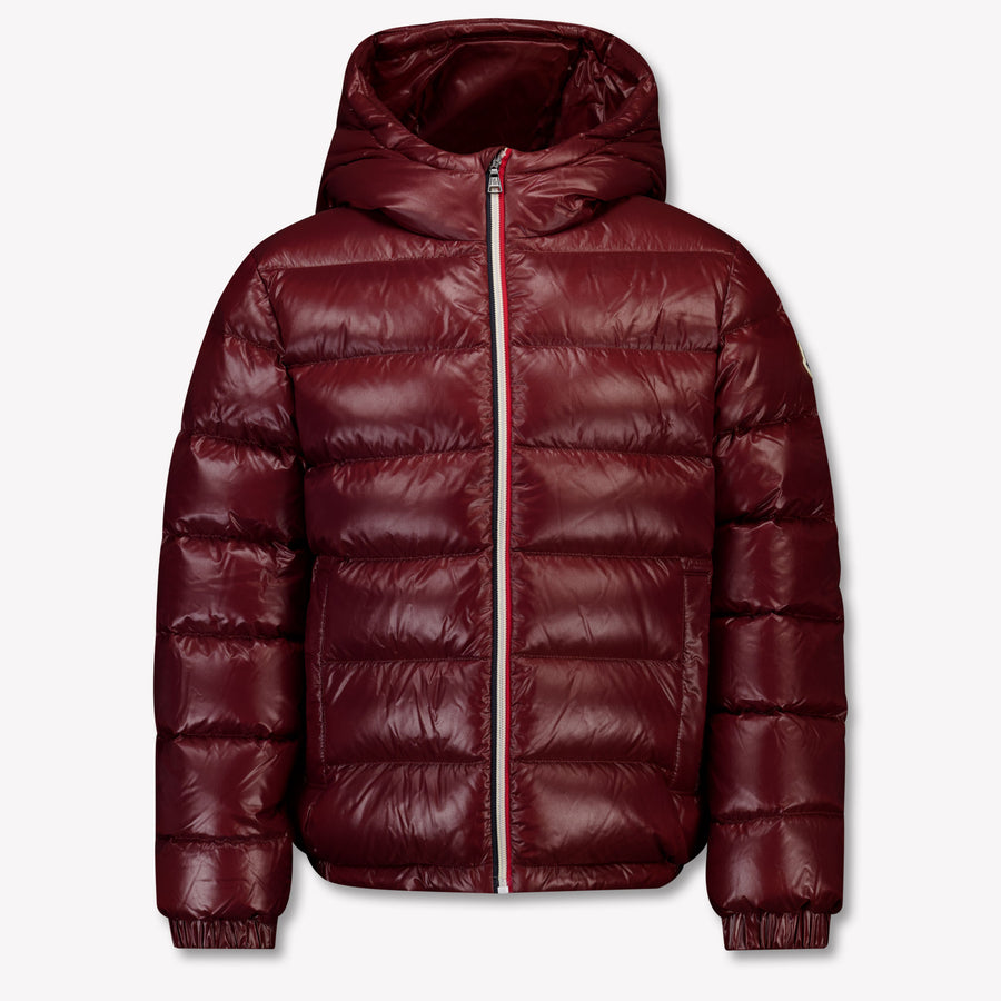 Moncler New Aubert Kids Boys Jackets In Bordeaux