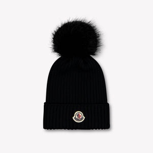 Moncler Kinder Meisjes Muts In Zwart
