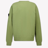 Stone Island Kids Boys Sweater In Olive Green