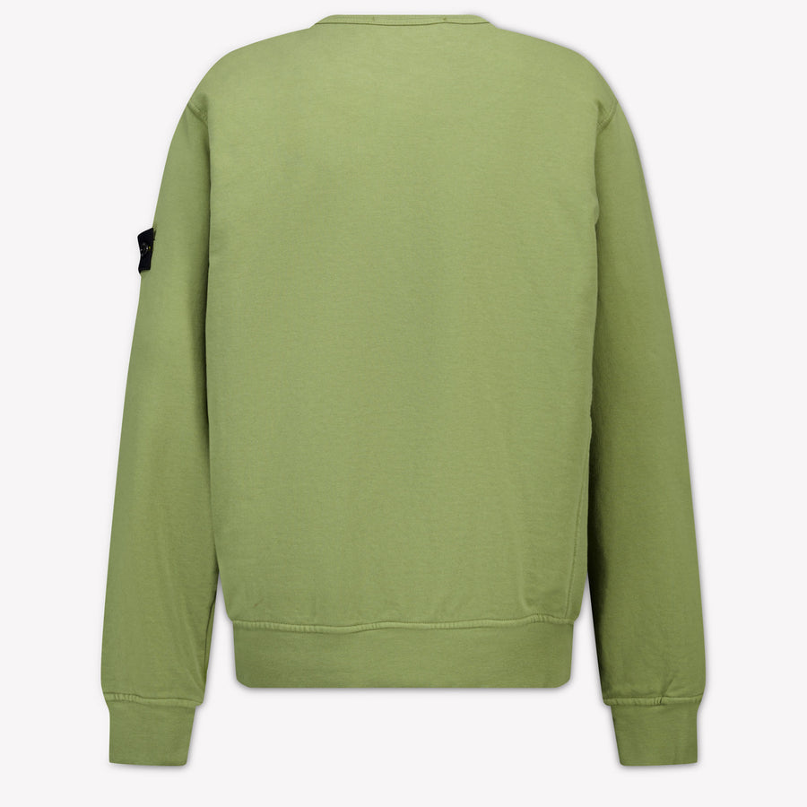 Stone Island Kids Boys Sweater In Olive Green