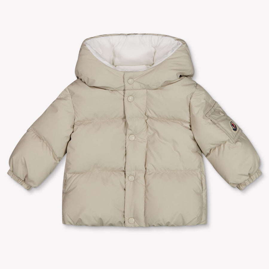 Moncler Jareth Baby Unisex Jackets In Beige