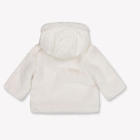 Moncler Viona Baby Meisjes Winterjas In Off White