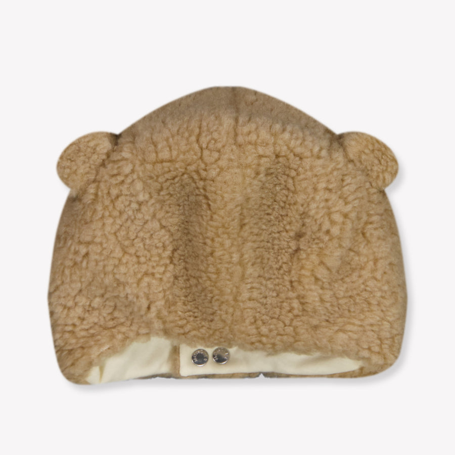 Moncler Baby Unisex Hat In Camel