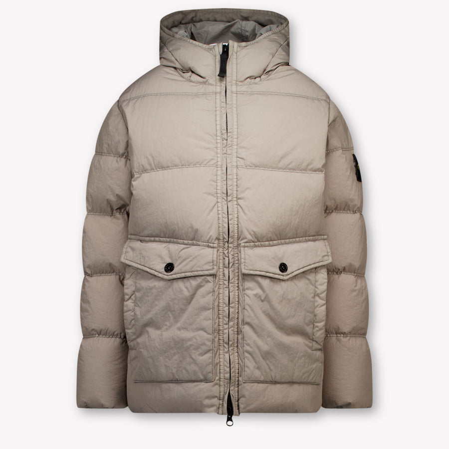 Stone Island Kinder Jongens Winterjas In Grijs