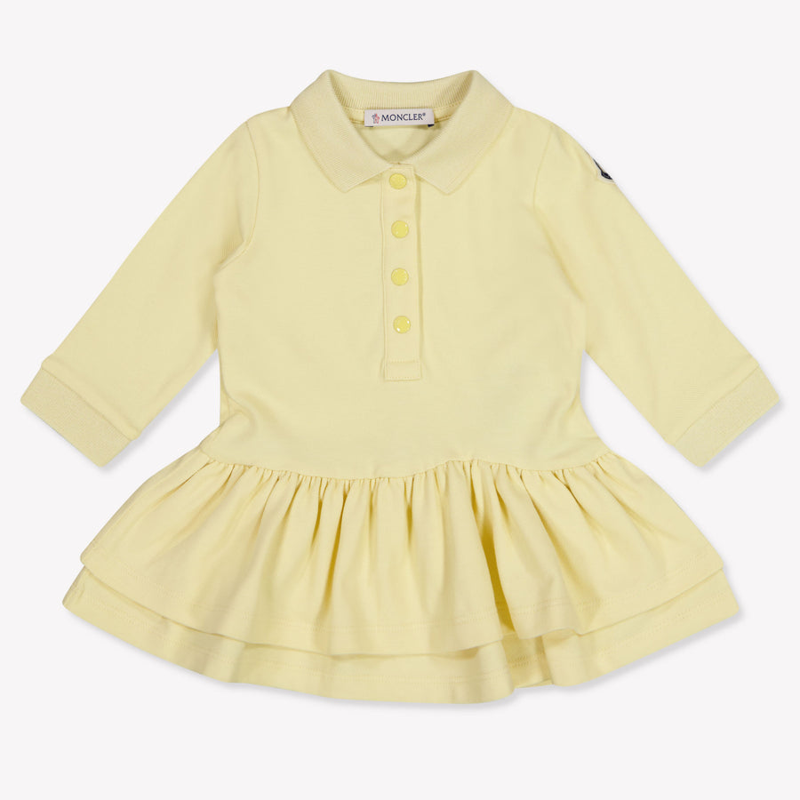 Moncler Baby Meisjes Jurk In Geel