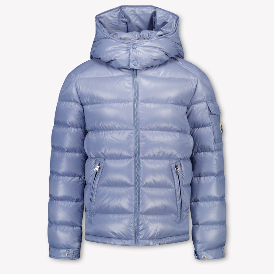 Moncler New Maya Kinder Jongens Winterjas In Licht Blauw