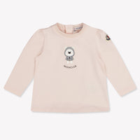 Moncler Baby Meisjes T-Shirt In Licht Roze