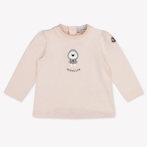 Moncler Baby Meisjes T-Shirt In Licht Roze