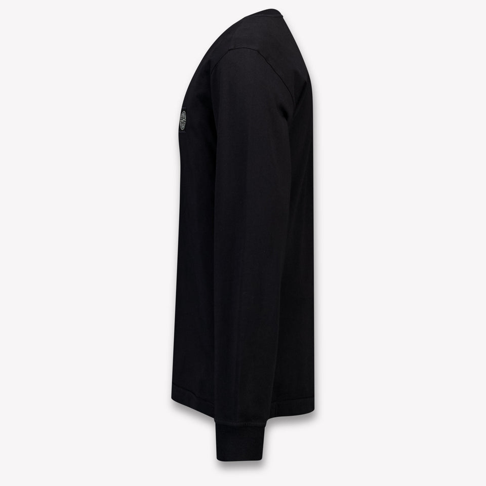 Stone Island Kids Boys T-Shirt In Black