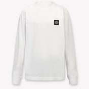 Stone Island Kids Boys T-Shirt In White