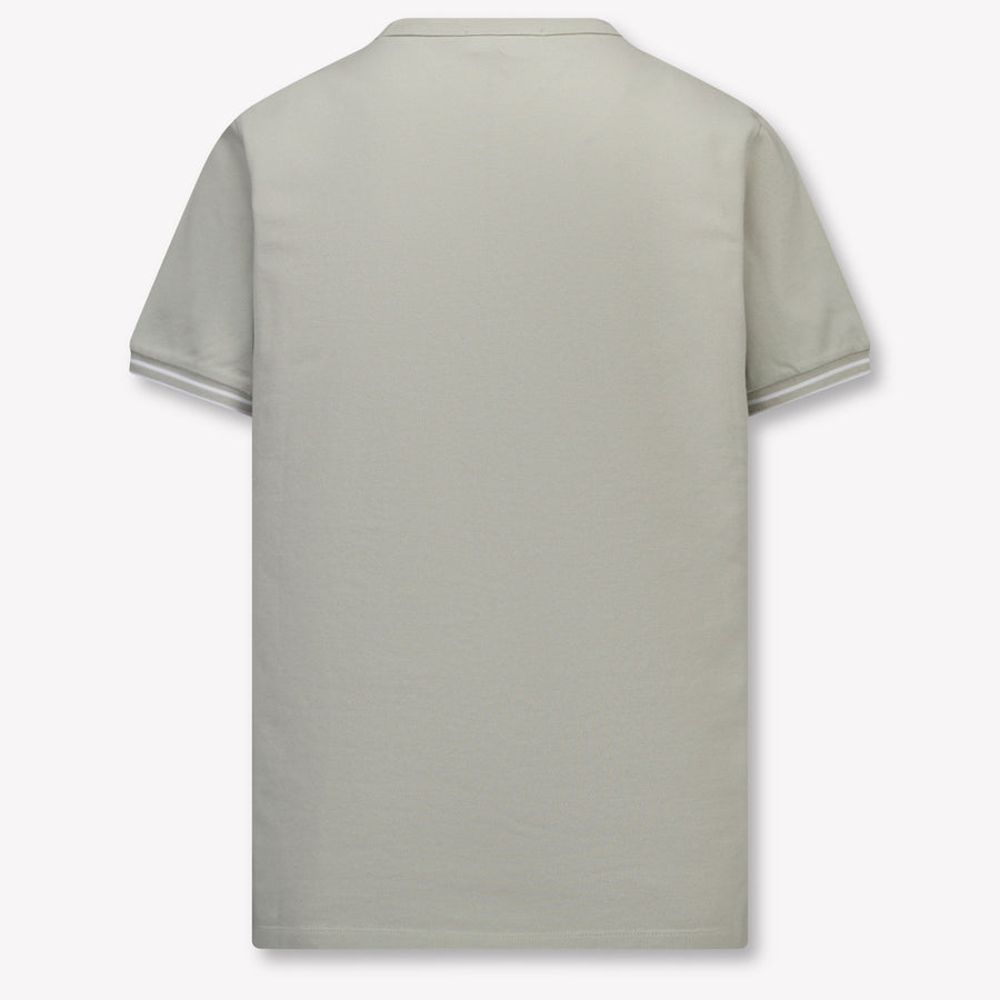 Stone Island Kinder Jongens T-Shirt In Licht Grijs