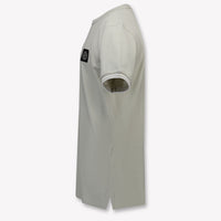 Stone Island Kinder Jongens T-Shirt In Licht Grijs