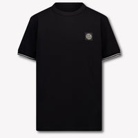 Stone Island Kinder Jongens T-Shirt In Zwart