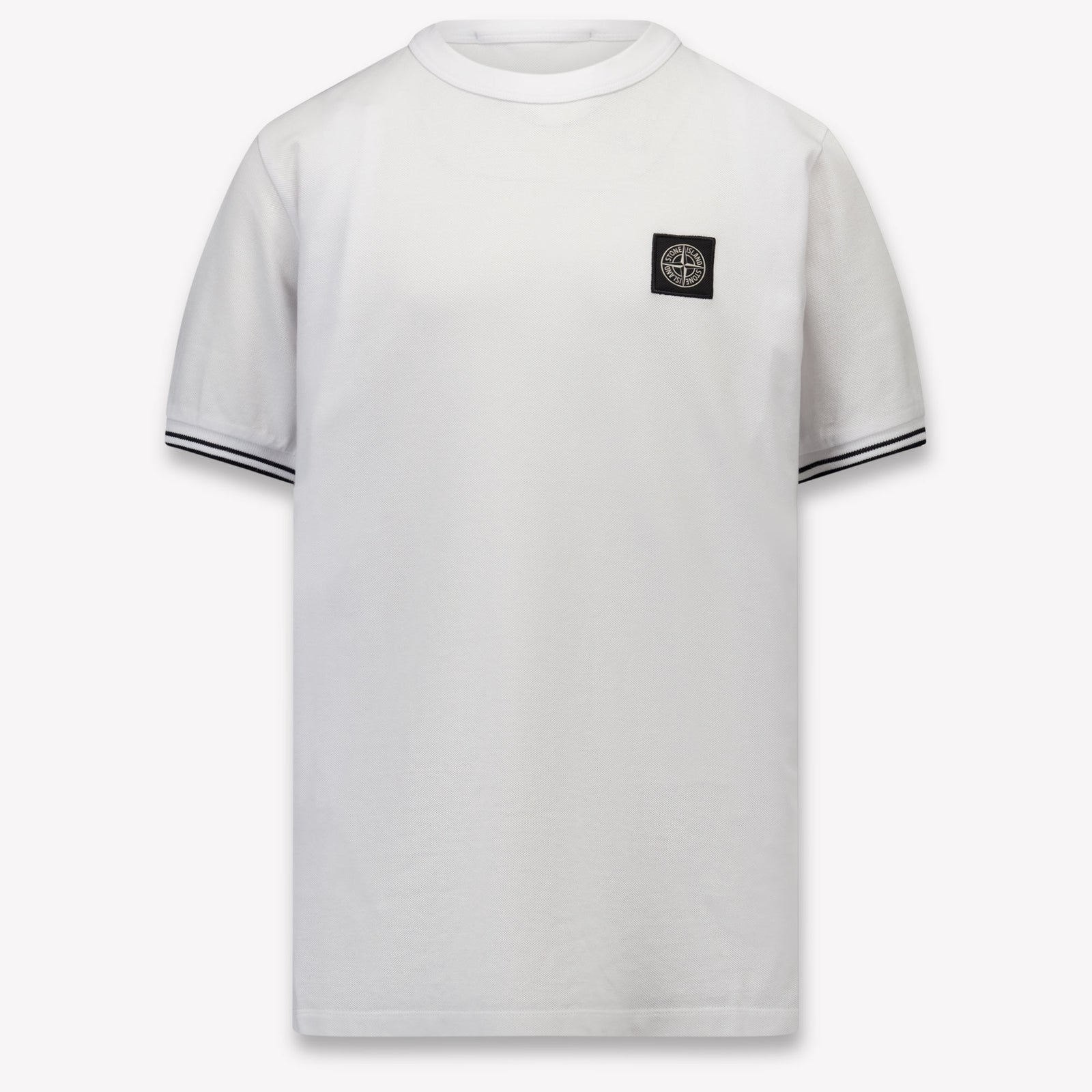 Stone Island Kinder Jongens T-Shirt In Wit